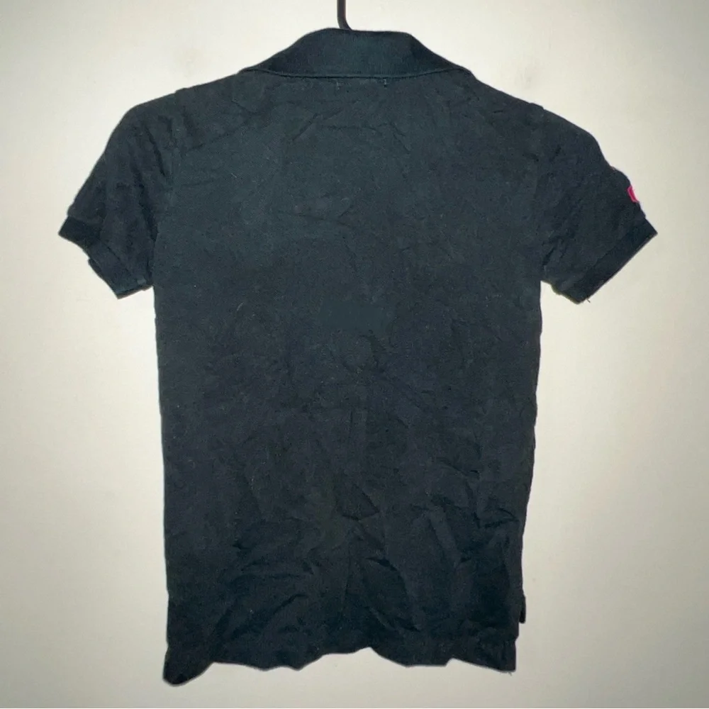 Ralph Lauren Kids Polo Shirt Black Big Red Pony Size 7
